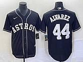 Men's Houston Astros #44 Yordan Alvarez Black Cool Base Stitched Baseball Jersey,baseball caps,new era cap wholesale,wholesale hats